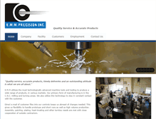 Tablet Screenshot of emmprecision.com